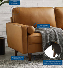 Load image into Gallery viewer, Valour Leather Sofa in Tan