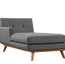 Load image into Gallery viewer, Engage Left-Facing Upholstered Fabric Chaise in Azure