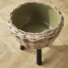 Load image into Gallery viewer, Woven Rattan Dry Basket Plant Riser