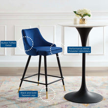Load image into Gallery viewer, Adorn Performance Velvet Counter Bar Stool