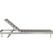 Load image into Gallery viewer, Shore Chaise Outdoor Patio Aluminum Set of 2 in Silver Gray