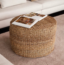 Load image into Gallery viewer, Seagrass Ottoman and Pouf