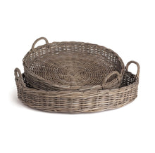 Load image into Gallery viewer, NORMANDY EXTRA LARGE LOW ROUND BASKETS, SET OF 2
