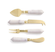 Load image into Gallery viewer, ASTERIA CHEESE KNIVES, SET OF 4

