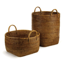 Load image into Gallery viewer, Burma Rattan Orchard Baskets, set of 2
