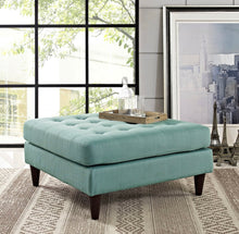 Load image into Gallery viewer, Contessa Upholstered Fabric Large Ottoman
