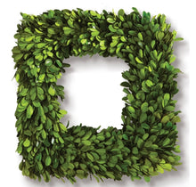 Load image into Gallery viewer, BOXWOOD SQUARE WREATH 16&quot;
