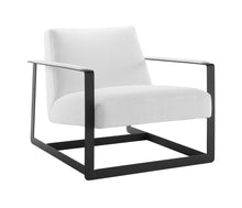 Load image into Gallery viewer, Seg Upholstered Accent Chair in Black White
