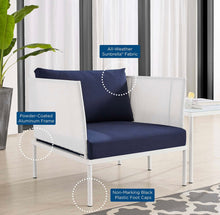Load image into Gallery viewer, Harmony Sunbrella® Outdoor Patio Aluminum Seating Set
