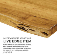 Load image into Gallery viewer, Viggo 96&quot; Live Edge Acacia Wood Acacia Wood Dining Table
