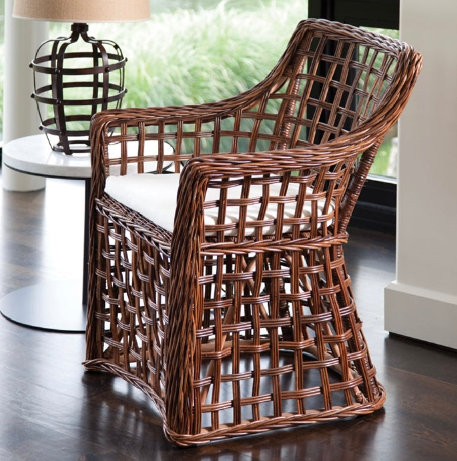 NORMANDY OPEN WEAVE ARM CHAIR