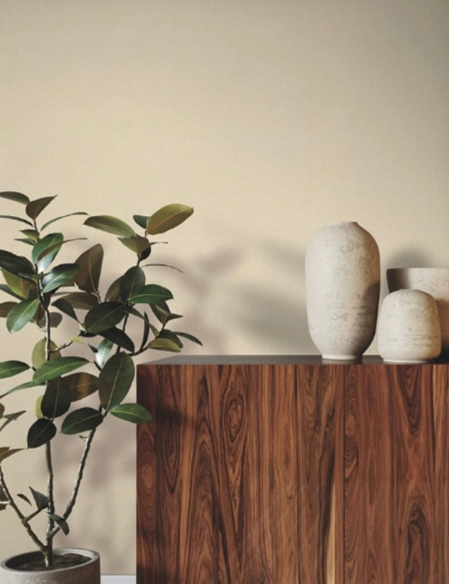 Elegant Linen Shell Wallpaper