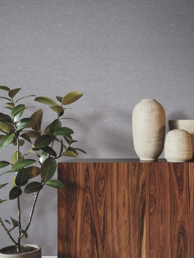 Linen Levels Dove Wallpaper