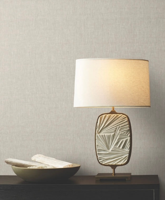 Sheer Linen Silver Lining Wallpaper