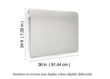 Load image into Gallery viewer, Sheer Linen Silver White Wallpaper
