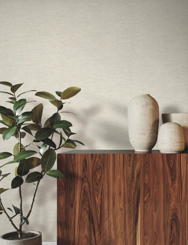 Timeless Paperweave Oyster Pearl Wallpaper