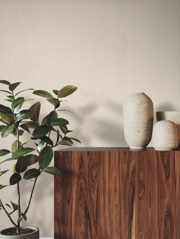 Classic Paperweave Vanilla Swirl Wallpaper