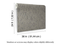 Load image into Gallery viewer, Twist Paperweave Black / Gray Wallpaper
