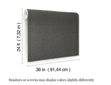 Load image into Gallery viewer, Check Paperweave Graphite Wallpaper
