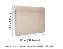 Load image into Gallery viewer, Check Paperweave Toasted Walnut Wallpaper
