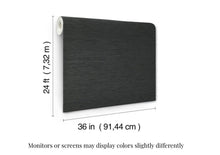 Load image into Gallery viewer, Painted Hemp Charcoal Wallpaper
