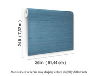 Load image into Gallery viewer, Painted Hemp Tuscan Blue Wallpaper
