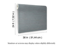 Load image into Gallery viewer, Painted Hemp Dusty Blue Wallpaper
