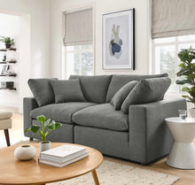 Load image into Gallery viewer, Commix 2 Piece Down Filled Overstuffed Sectional Sofa Set in Light Beige
