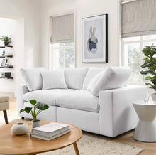 Load image into Gallery viewer, Commix 2 Piece Down Filled Overstuffed Sectional Sofa Set in Light Beige
