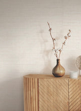 Load image into Gallery viewer, Painted Raffia White / Natural Wallpaper
