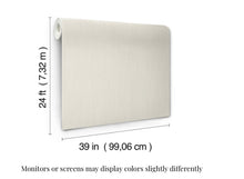 Load image into Gallery viewer, Cotton Yarn Soft White Wallpaper
