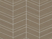 Load image into Gallery viewer, Chevron Abaca Cinnamon Wallpaper
