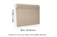 Load image into Gallery viewer, Refined Abaca Almond Wallpaper
