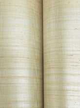 Load image into Gallery viewer, Tailored Abaca White Pearl Wallpaper
