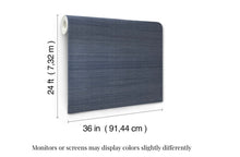 Load image into Gallery viewer, Horizon Abaca Indigo Wallpaper
