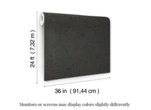 Load image into Gallery viewer, Caldera Cork Dark Grey Wallpaper
