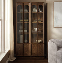Load image into Gallery viewer, Anwen Solid Wood and Glass Display Cabinet
