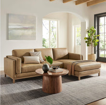 Load image into Gallery viewer, Roscoe Right-Facing Vegan Leather Sectional Sofa with Chaise
