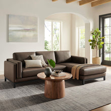 Load image into Gallery viewer, Roscoe Right-Facing Vegan Leather Sectional Sofa with Chaise
