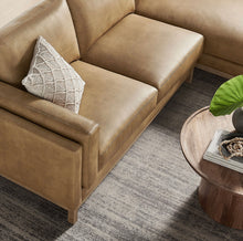Load image into Gallery viewer, Roscoe Right-Facing Vegan Leather Sectional Sofa with Chaise
