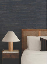 Load image into Gallery viewer, Multicolored Hemp Navy Wallpaper

