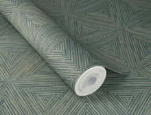 Load image into Gallery viewer, Anara Geo Faux Grasscloth Wallpaper
