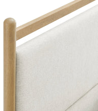 Load image into Gallery viewer, Ginny Full Size Platform Bed Frame in Light Oak Heathered Ivory
