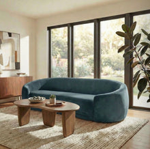 Load image into Gallery viewer, Contessa Curved Performance Velvet Sofa
