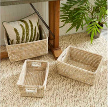 Load image into Gallery viewer, Rivergrass Rectangular Storage baskets, set of 3
