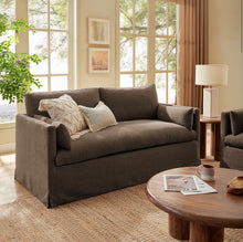 Load image into Gallery viewer, Wellfleet Slipcovered Linen-Blend Loveseat
