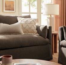 Load image into Gallery viewer, Wellfleet Slipcovered Linen-Blend Loveseat
