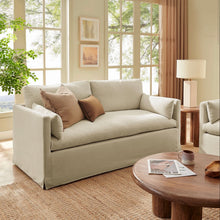 Load image into Gallery viewer, Wellfleet Slipcovered Linen-Blend Loveseat
