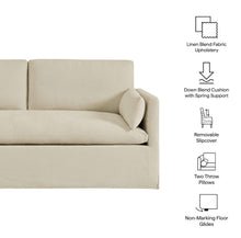 Load image into Gallery viewer, Wellfleet Slipcovered Linen-Blend Loveseat

