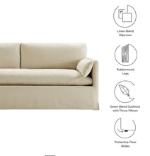 Load image into Gallery viewer, Wellfleet 85" Slipcovered Fabric Sofa
